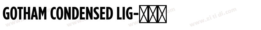 GOTHAM CONDENSED LIG字体转换